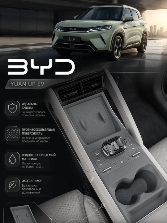BYD Yuan Up uchun markaziy konsolga silikon himoya qoplamasi - 