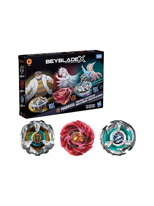 Beyblade X Drop Attack Battle Set Arena, 2 ta beyblade va uchirgichlar - 