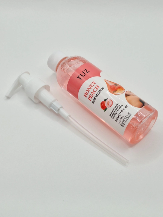 Массажное масло-сыворотка TUZ Honey Peach с ароматом персика, 200 мл - 