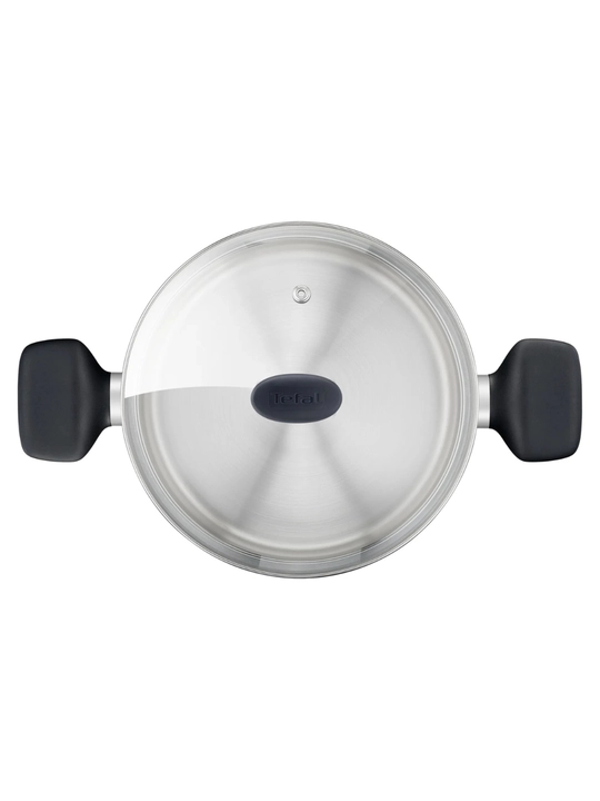 Кастрюля Tefal Confidence 24 см со стеклянной крышкой G7644674, 5.4 л