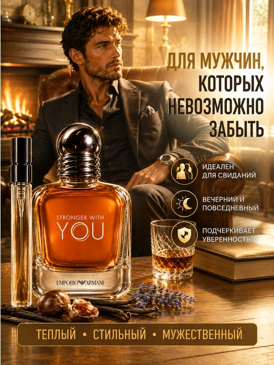 Atir Stronger With You Armani atiri, erkaklar uchun You parfyumi, atirlar erkaklar
