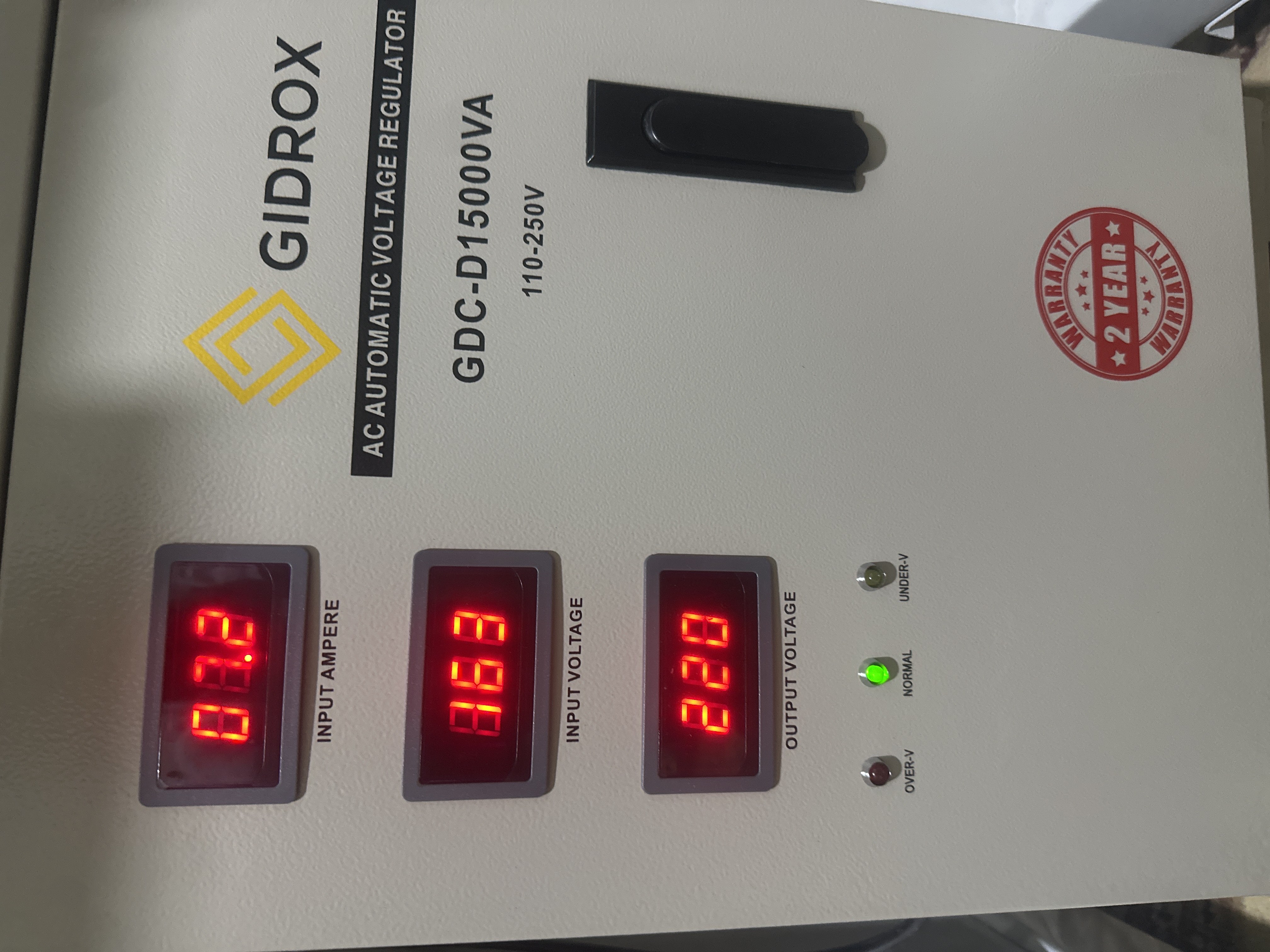 Kuchlanish stabilizatori GIDROX 5-KVA, 10-KVA, 15-KVA, 30-KVA, later