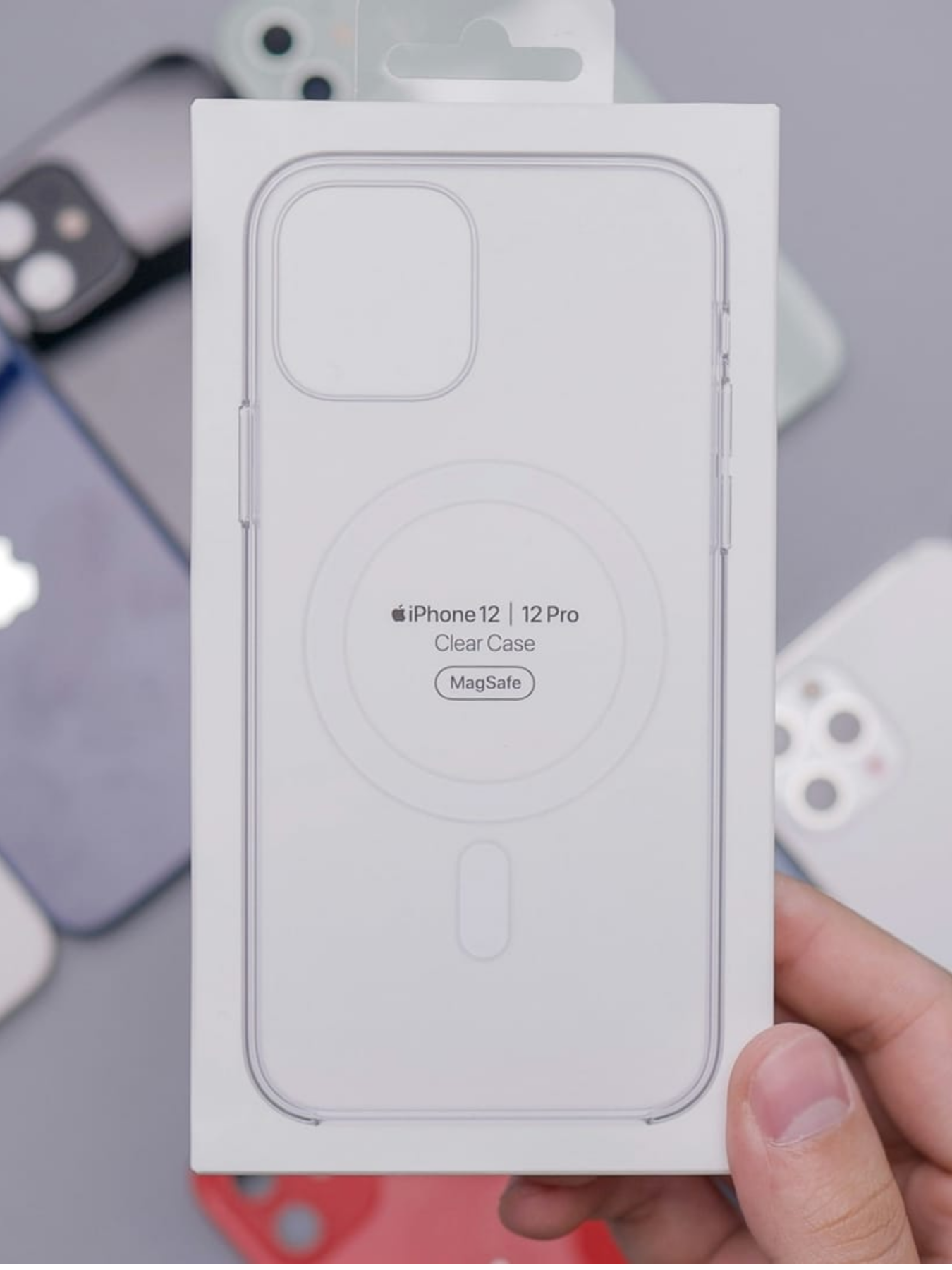 G'ilof iPhone uchun, IPhone MAGSafeli plastik, shaffof, animatsiya bilan