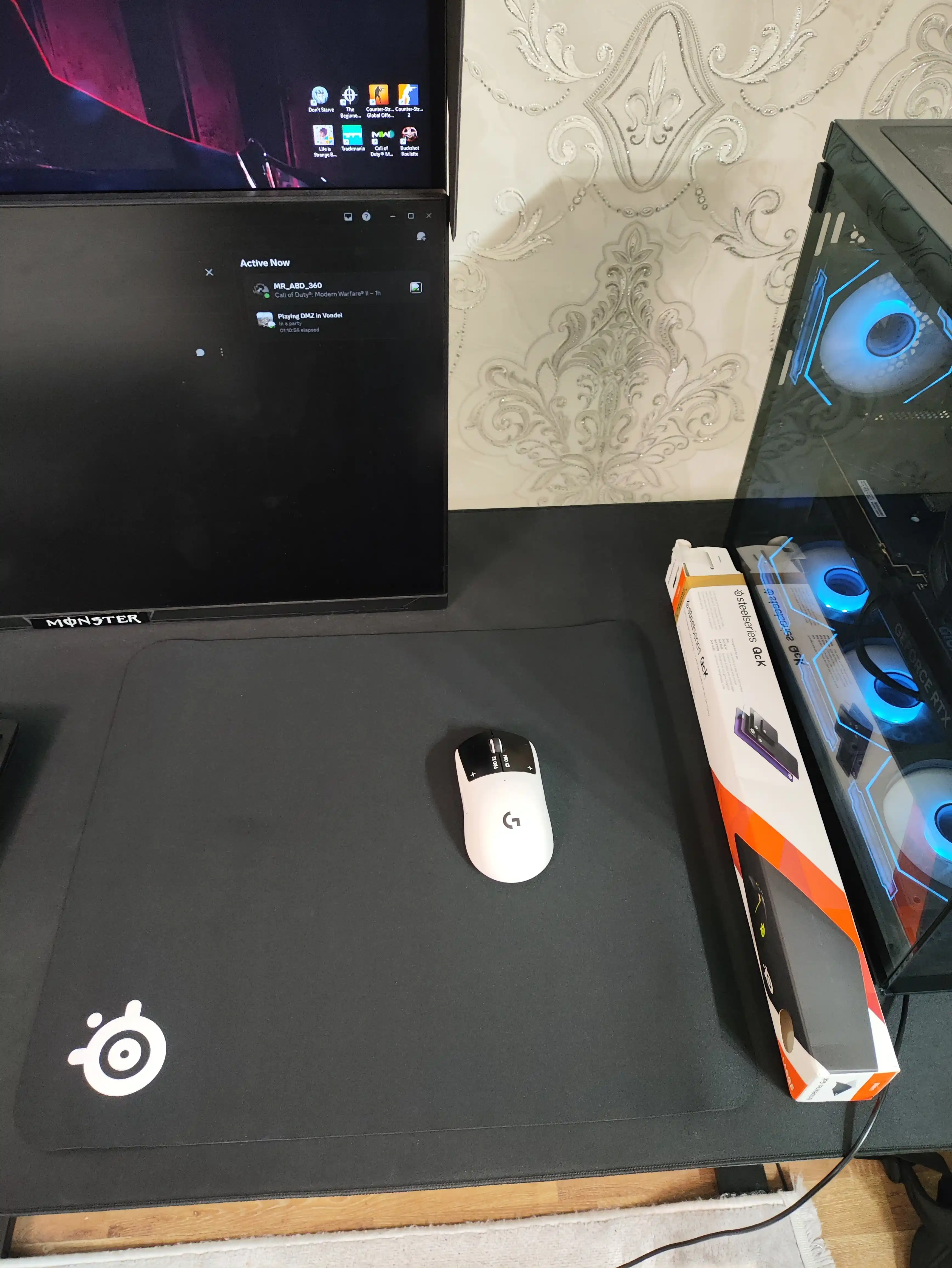 Игровой коврик Steelseries QcK+ 
