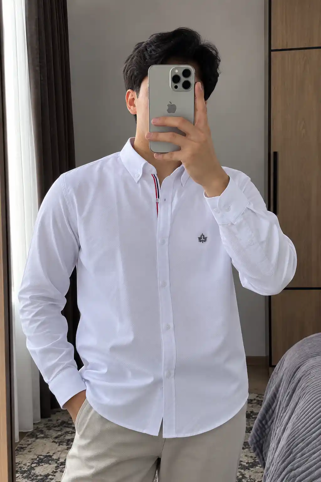 Erkaklar uchun oq ko'ylak, oq kuylak maktabga, oq rubashka