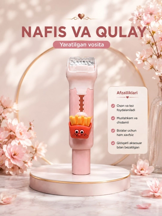O‘chirg‘ich va qayroq bilan 2 ta 1 da qalam - 