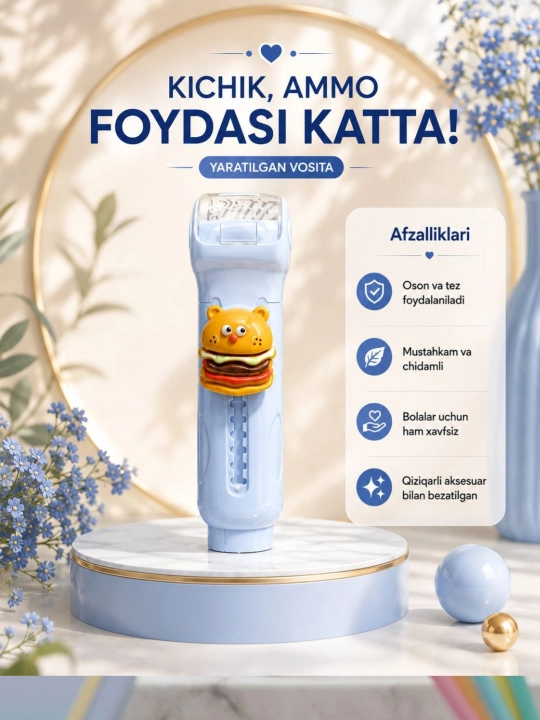 O‘chirg‘ich va qayroq bilan 2 ta 1 da qalam - 