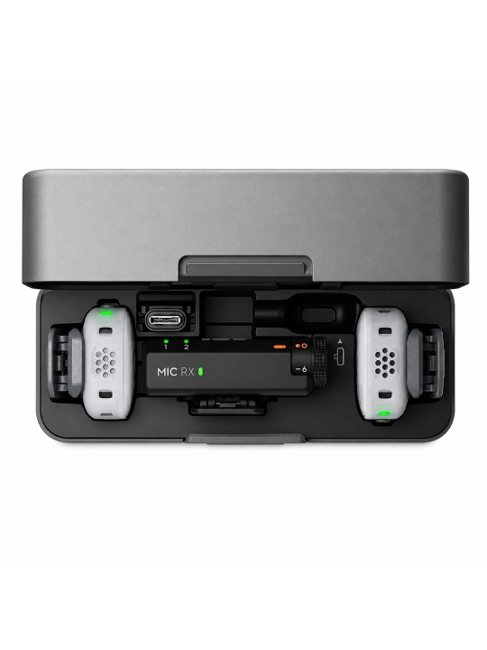 DJI Mic Mini 2 Simsiz mikrofon, shovqinni kamaytirish, USB Type-C, OsmoAudio