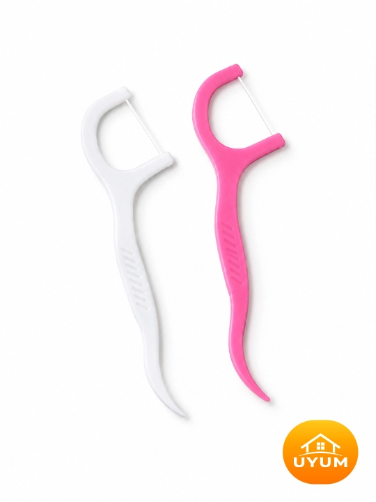 Tish ipi flossiklar Dental Floss, tish tozalagich ipli zubochistka, 150 dona