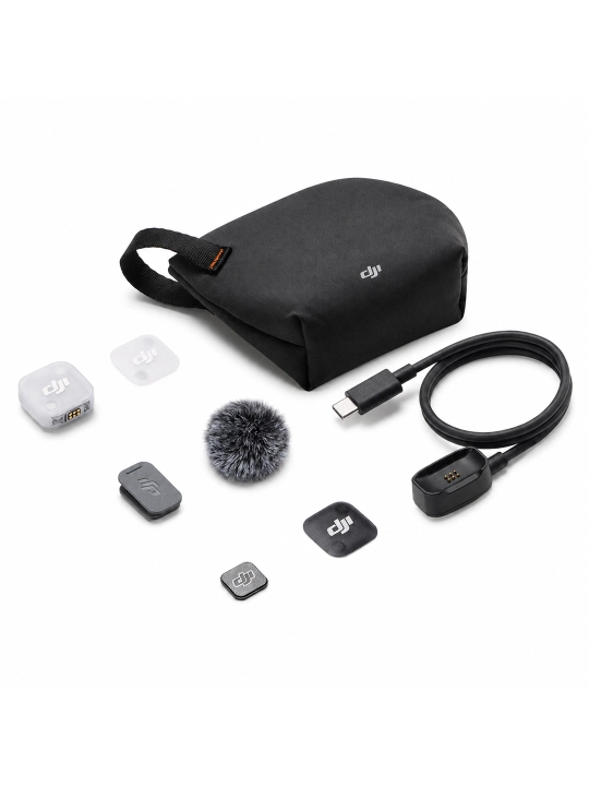DJI Mic Mini 2 Simsiz mikrofon, shovqinni kamaytirish, USB Type-C, OsmoAudio
