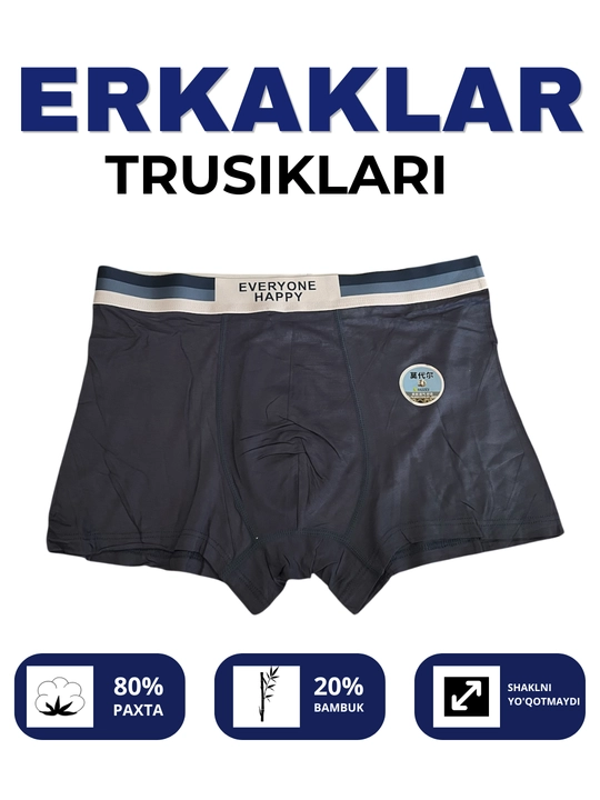 Erkaklar uchun trusilari, ichki kiyim, yorqin ranglarda, yumshoq - 
