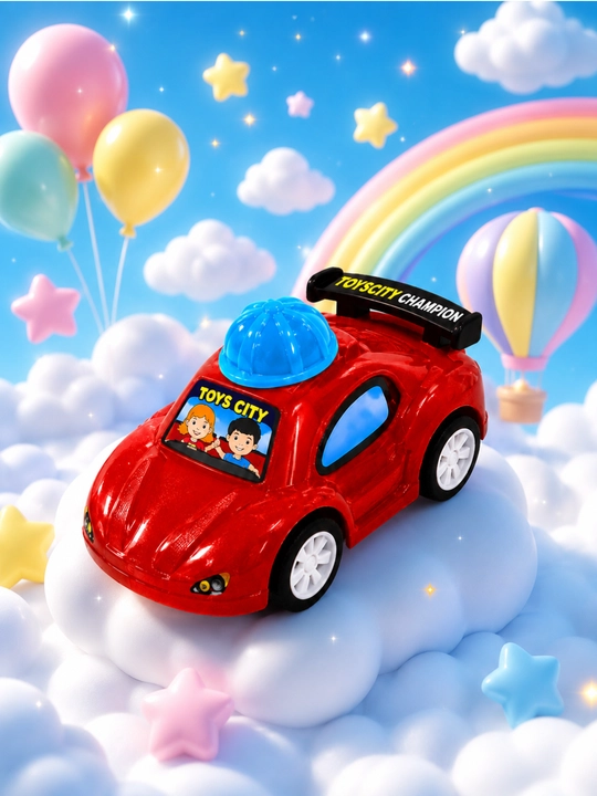 Игрушечный спортивный автомобиль для детей, с каской и наклейками