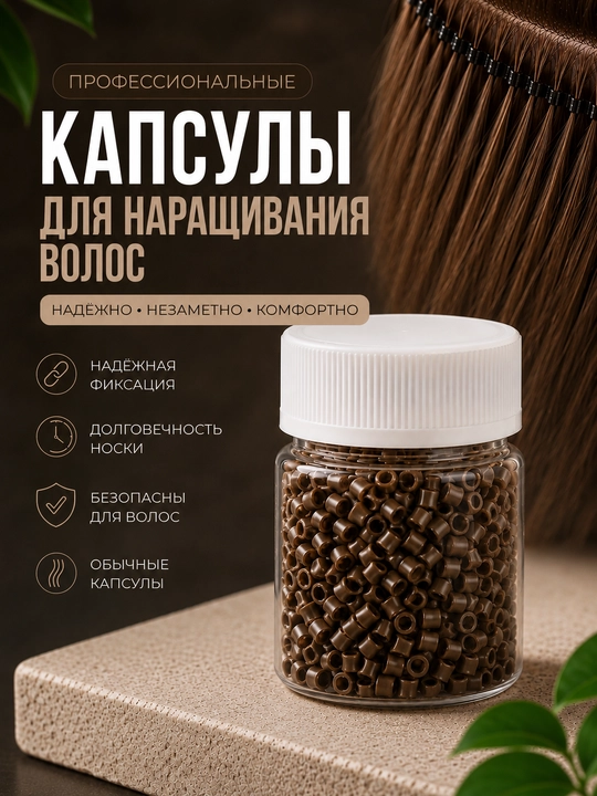 Soch o‘stirish uchun gel tormozli va tormozsiz professional mikrokapsulalar - 
