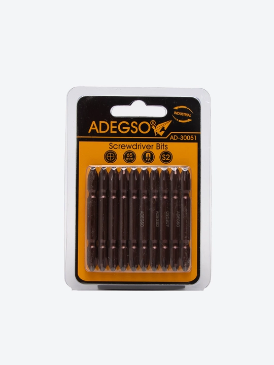 Набор бит ADEGSO AD-30051 – Универсальные биты из стали S2, 10 шт - 
