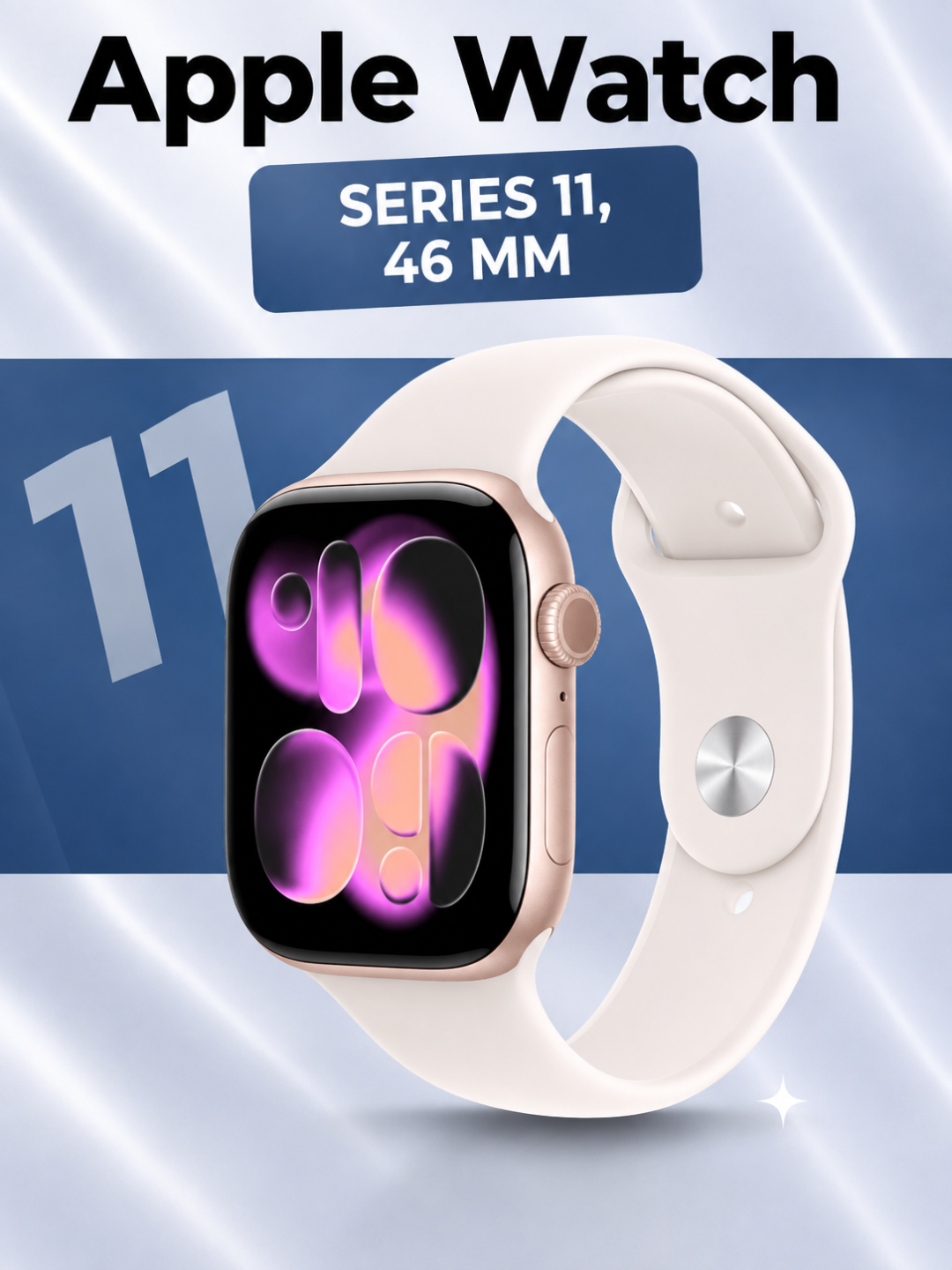 Apple Watch 11 series 42/46 mm smart soati - 
