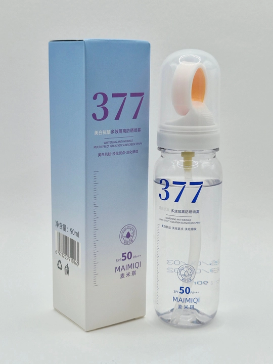 MAIMIQI 377 SPF50 PA+++ yuz va tana uchun quyoshdan himoyalovchi sprey, 90 ml