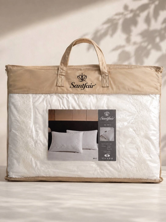 Santfair yostiq 50×70 sm, Misr paxtasi 80S 300TC, bambuk, ipak va mikrogel - 