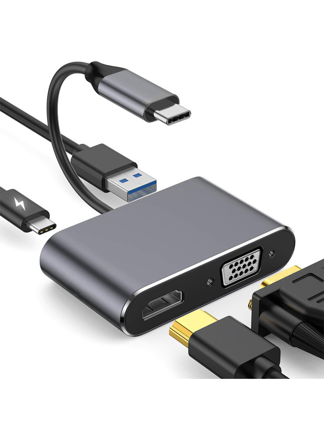 USB Type-C 8 в 1 для MacBook, USB-концентратор 3.0 адаптер для Macbook, HDMI