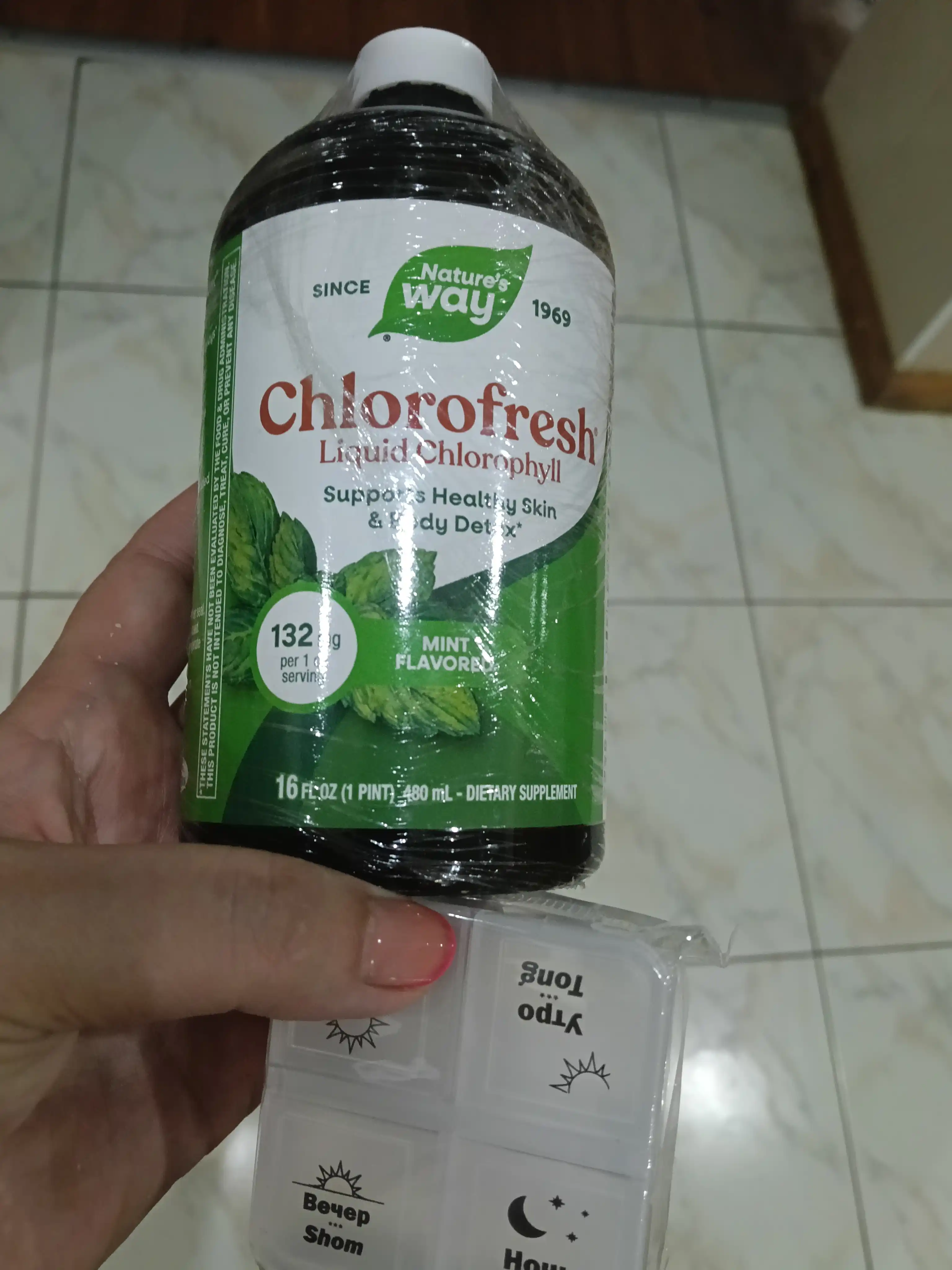 Хлорофилл со вкусом мяты, Nature's Way Liquid Chlorofresh, 480 мл