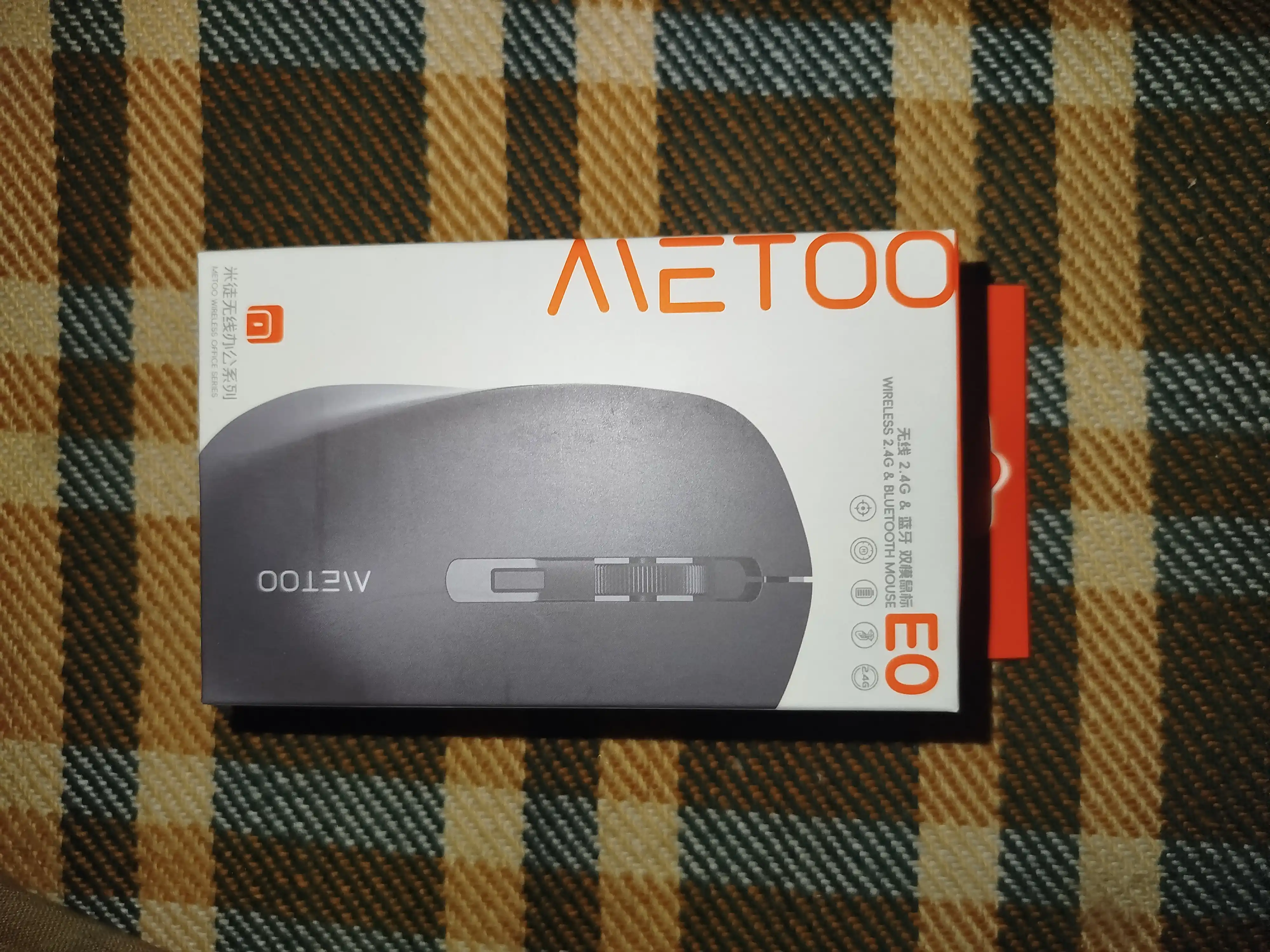 Sichqoncha simsiz va ovozsiz  2.4G va Bluetooth Metoo E0