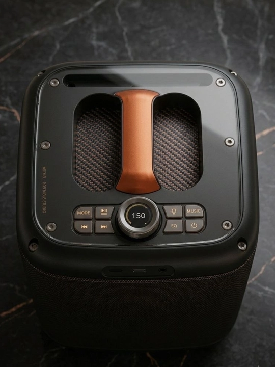 Portativ Bluetooth karnay, 8 dyuym, simsiz, mikrofonli, USB/AUX/TF, 3000 mA·soat