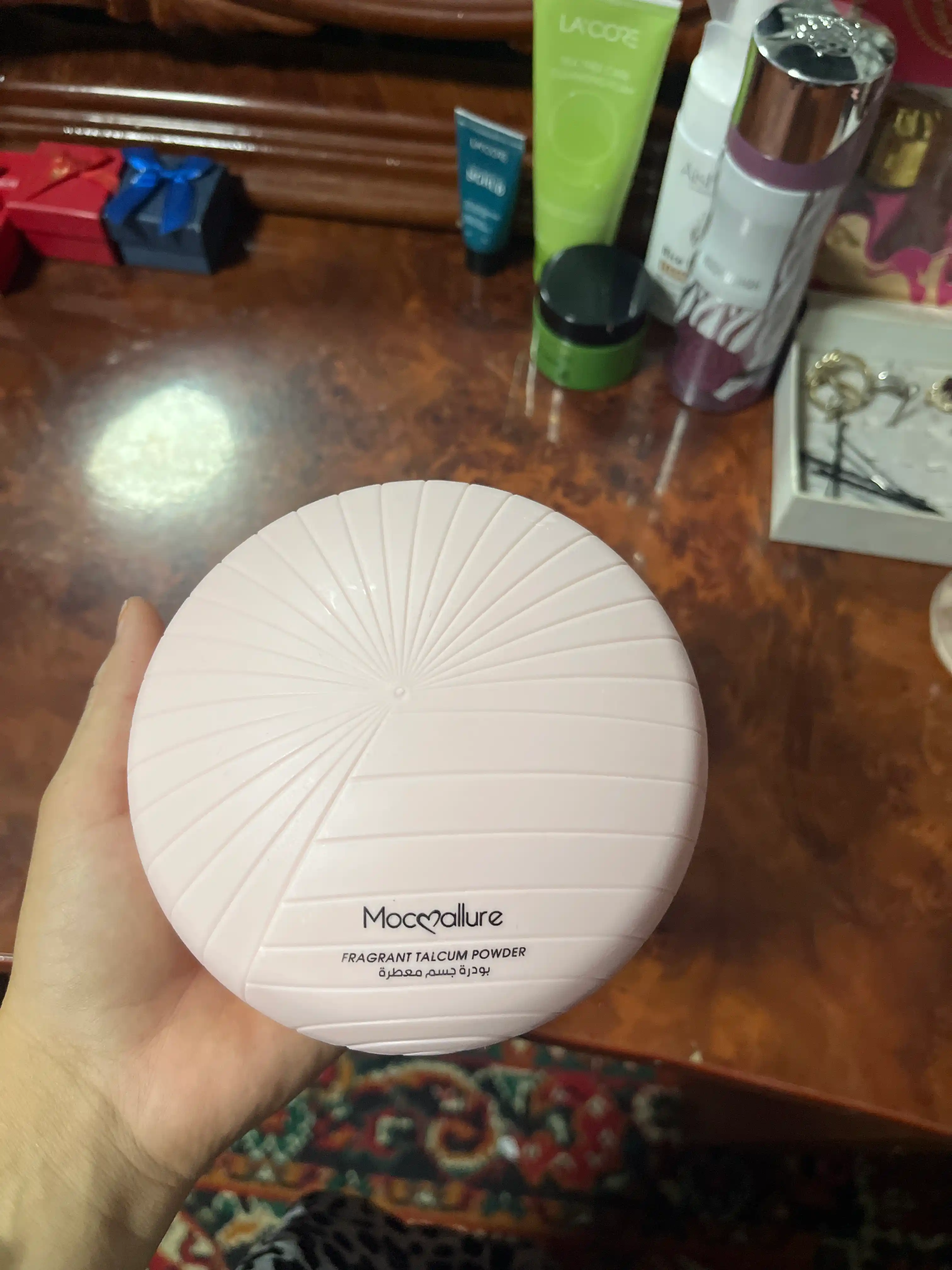 Ayollar uchun xushbo‘y talk, tana pudrasi Mocallure, 30 g, 100 g