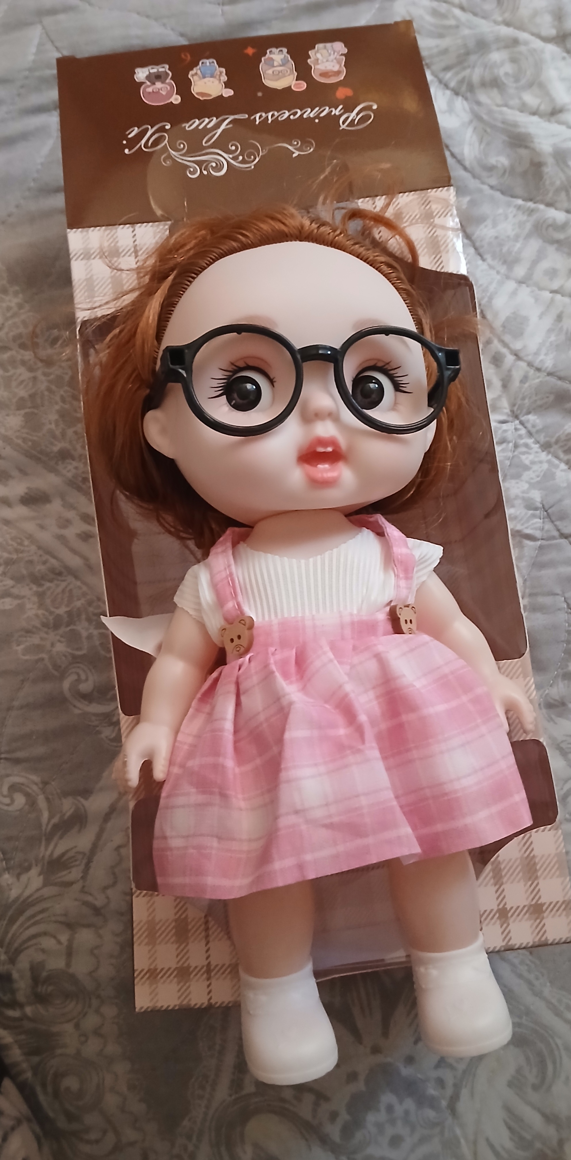 Кукла Lovely Girl в очках, 30 см, игрушка для девочек 3+