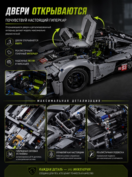 Конструктор лего машинка, игрушки лего техник, Porsche, Ferrari, F1, игрушки от 8 лет