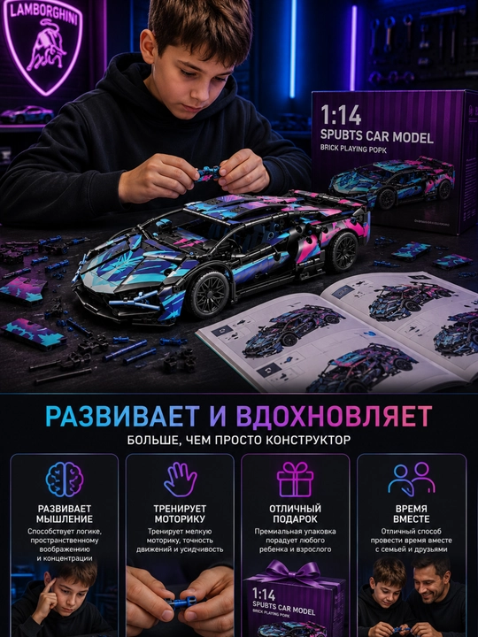 Конструктор лего машинка, игрушки лего техник, Porsche, Ferrari, F1, игрушки от 8 лет