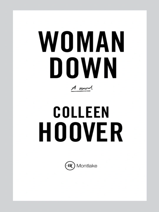 WOMAN DOWN COLLEEN HOOVER