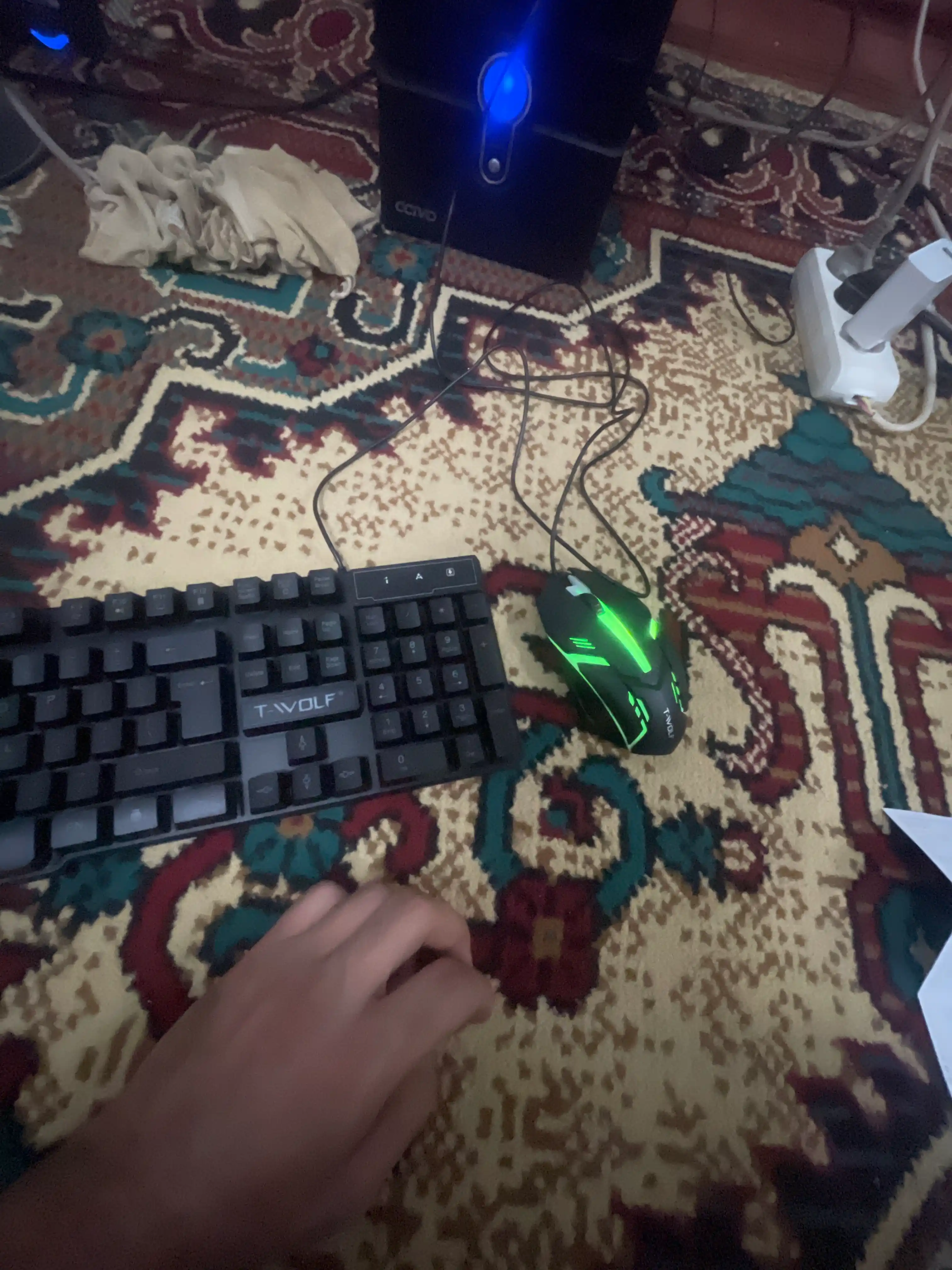 TF200 RGB Gaming Klaviatura va Sichqoncha To‘plami + P9 Simsiz Quloqchin
