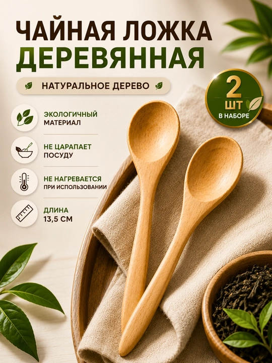 Чайная деревянная ложка - 