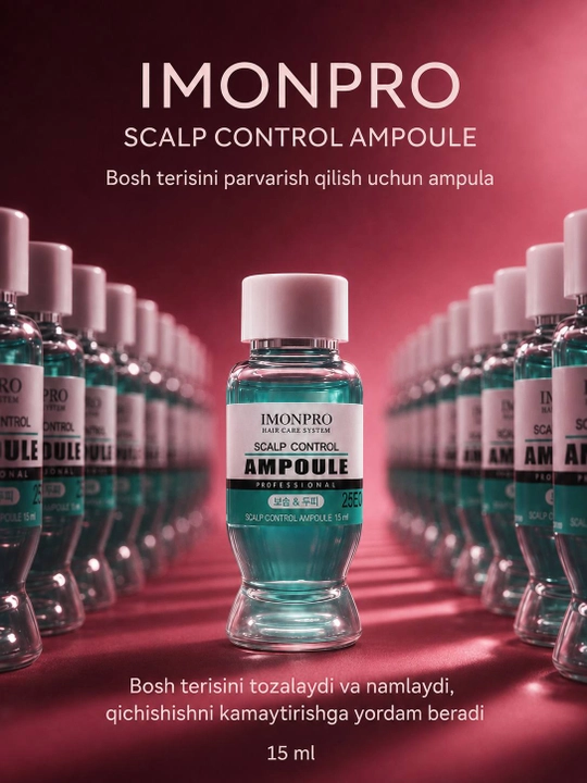 Ампула для кожи головы IMONPRO Scalp Control Ampoule, очищение и увлажнение, 15 мл