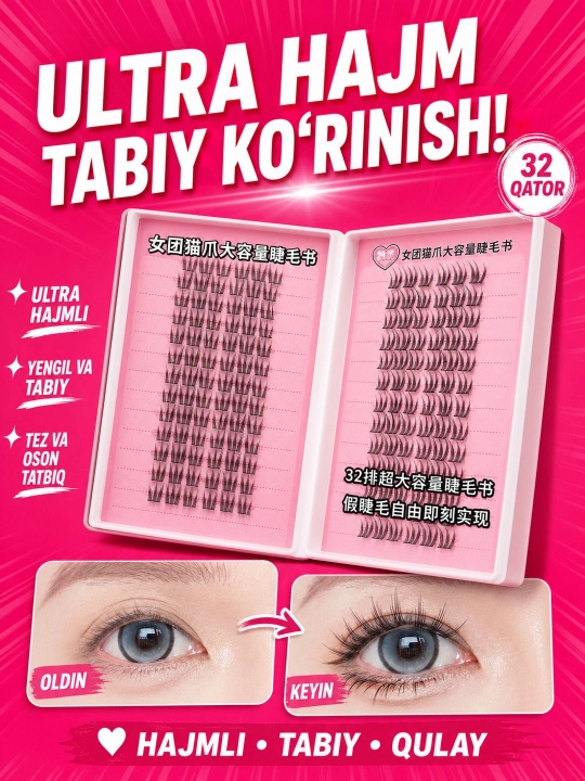 Kipriklarni o‘stirish