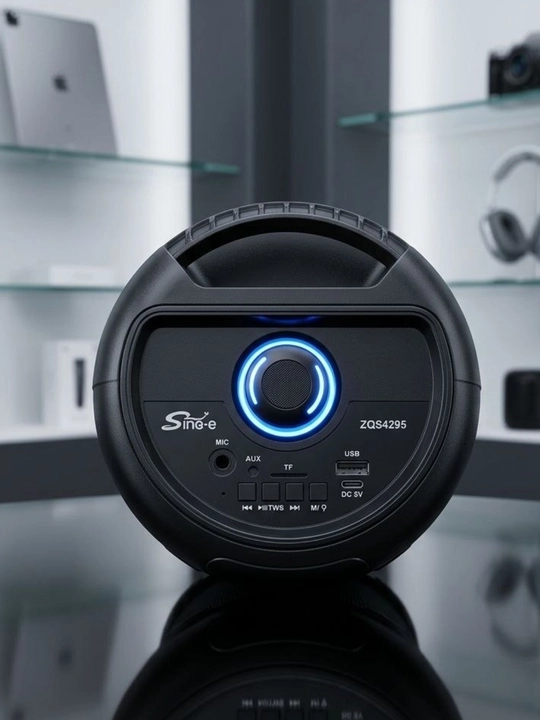 Portativ Bluetooth karnay, 8 dyuym, simsiz, mikrofonli, USB/AUX/TF, 3000 mA·soat - 