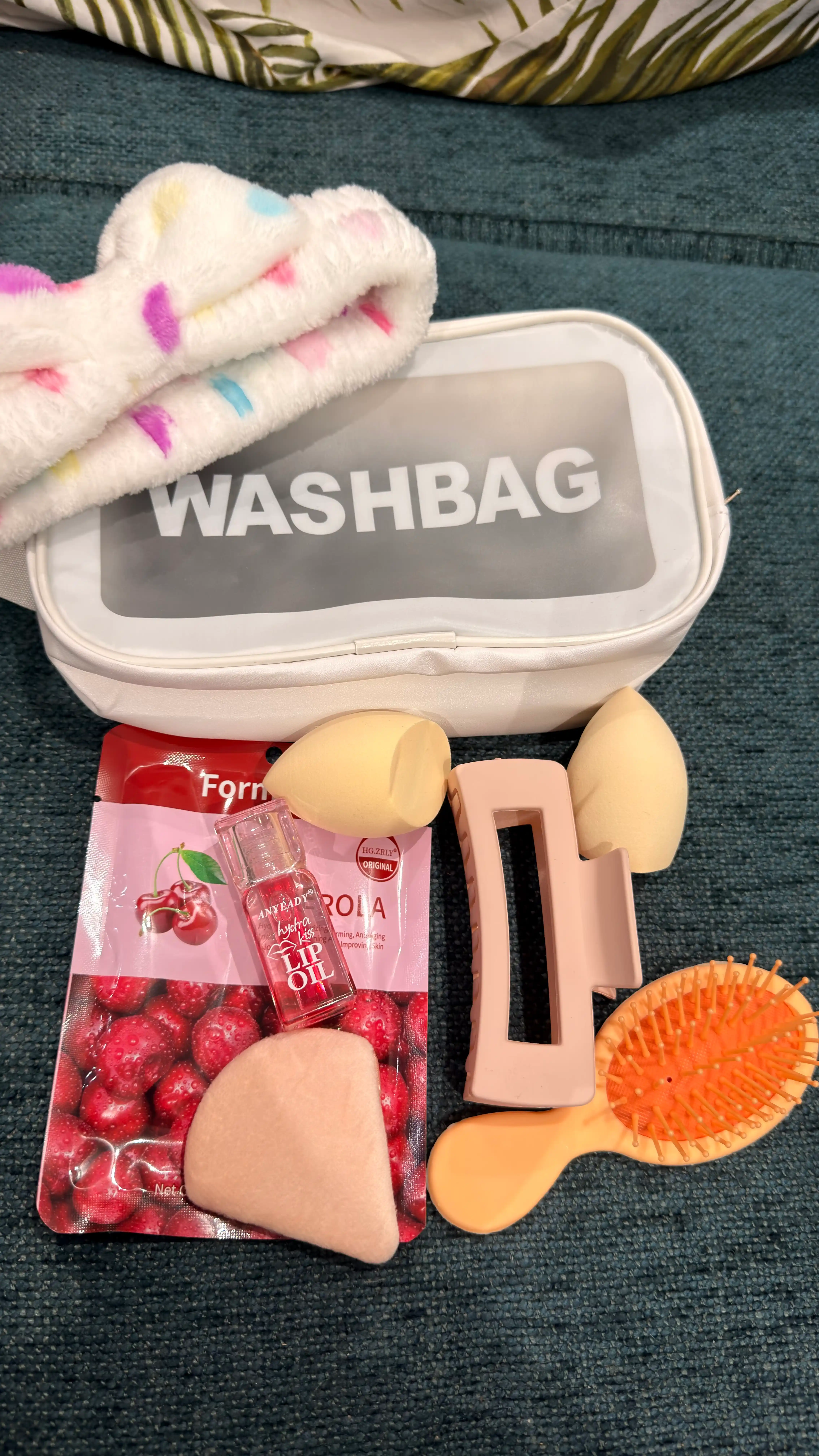 Kosmetik sumka suv o‘tkazmaydigan WASHBAG PVX-neylon
