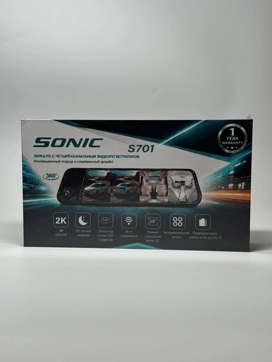 SONIC S701 4-kanalli avtomobil videoregistratori, 2K, 10" sensor ekran