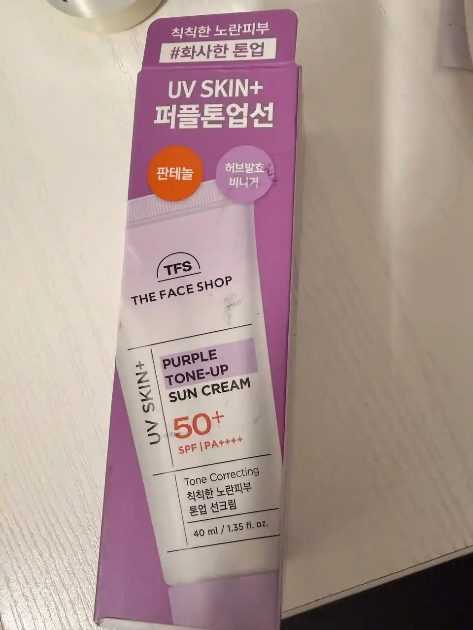 THE FACE SHOP UV SKIN+ Солнцезащитный крем, 4 вида , UV-защита, увлажнение, 40 мл