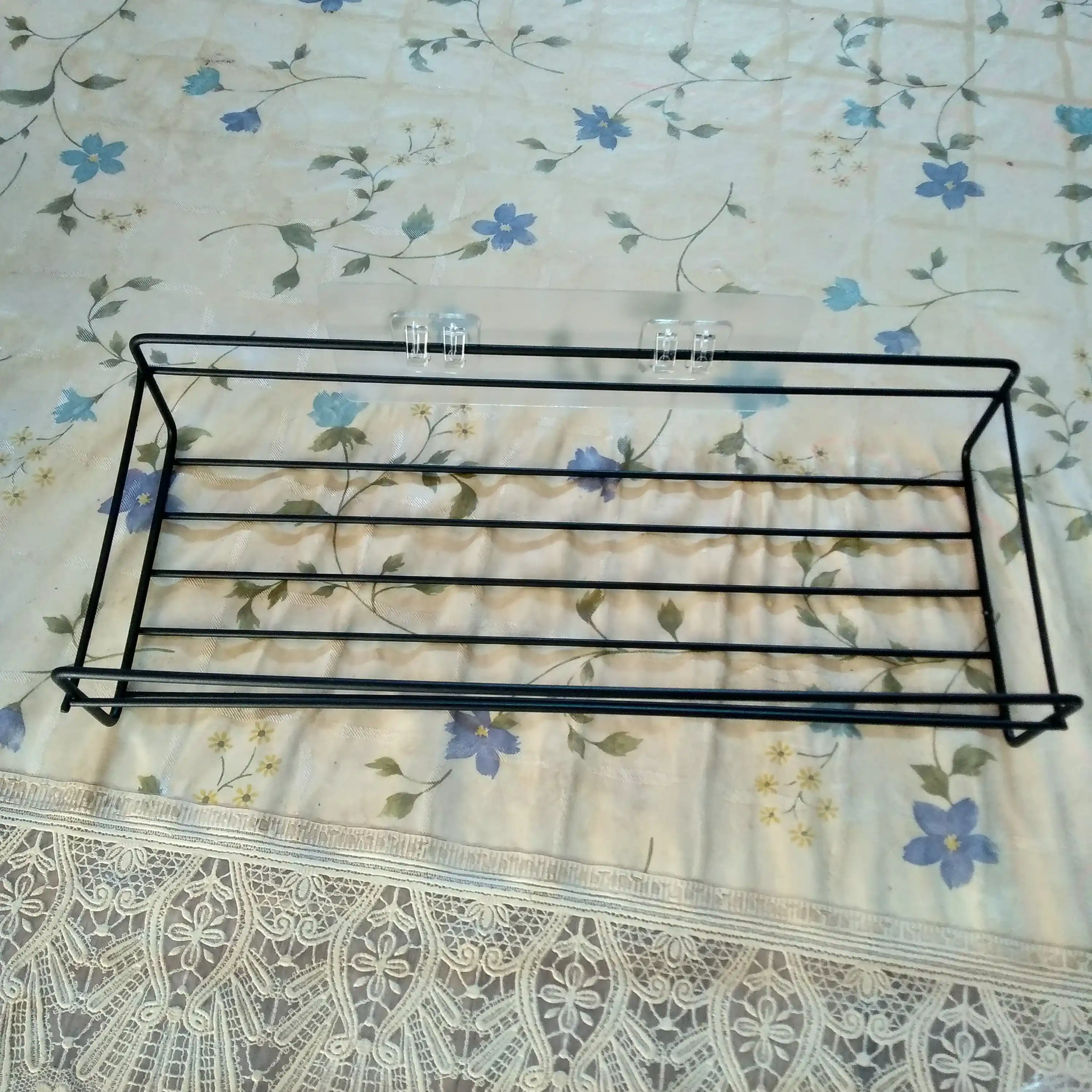 Hammom uchun devor tokchasi, shampun va dush uchun javon, oshxona savati