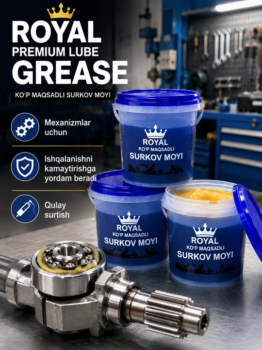 Royal Premium Lub Grease kalsiy asosidagi universal plastik surtma