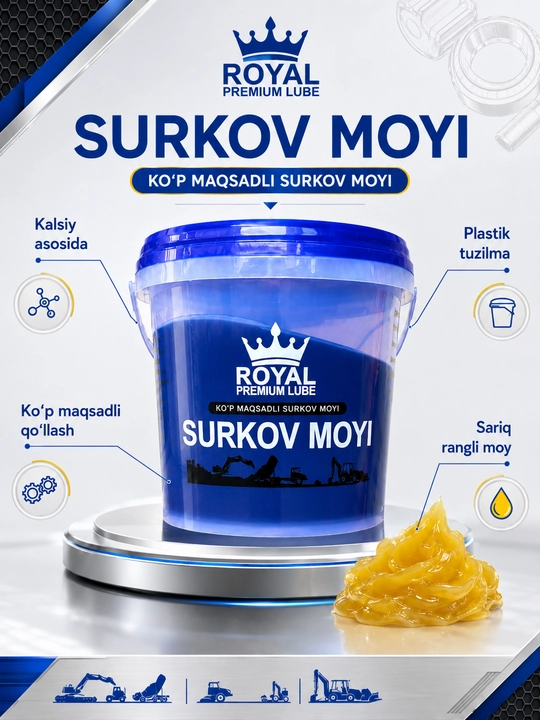 Royal Premium Lub Grease kalsiy asosidagi universal plastik surtma