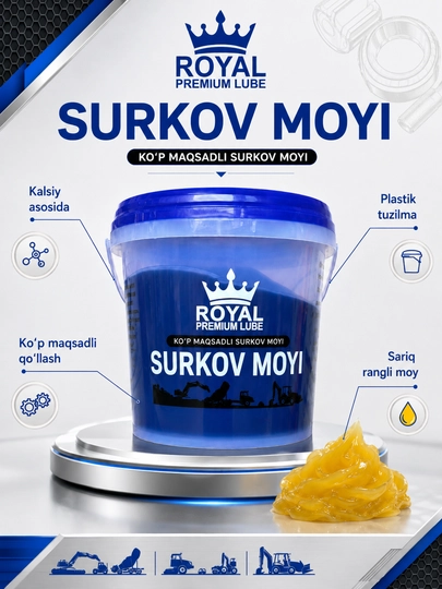 Royal Premium Lub Grease kalsiy asosidagi universal plastik surtma