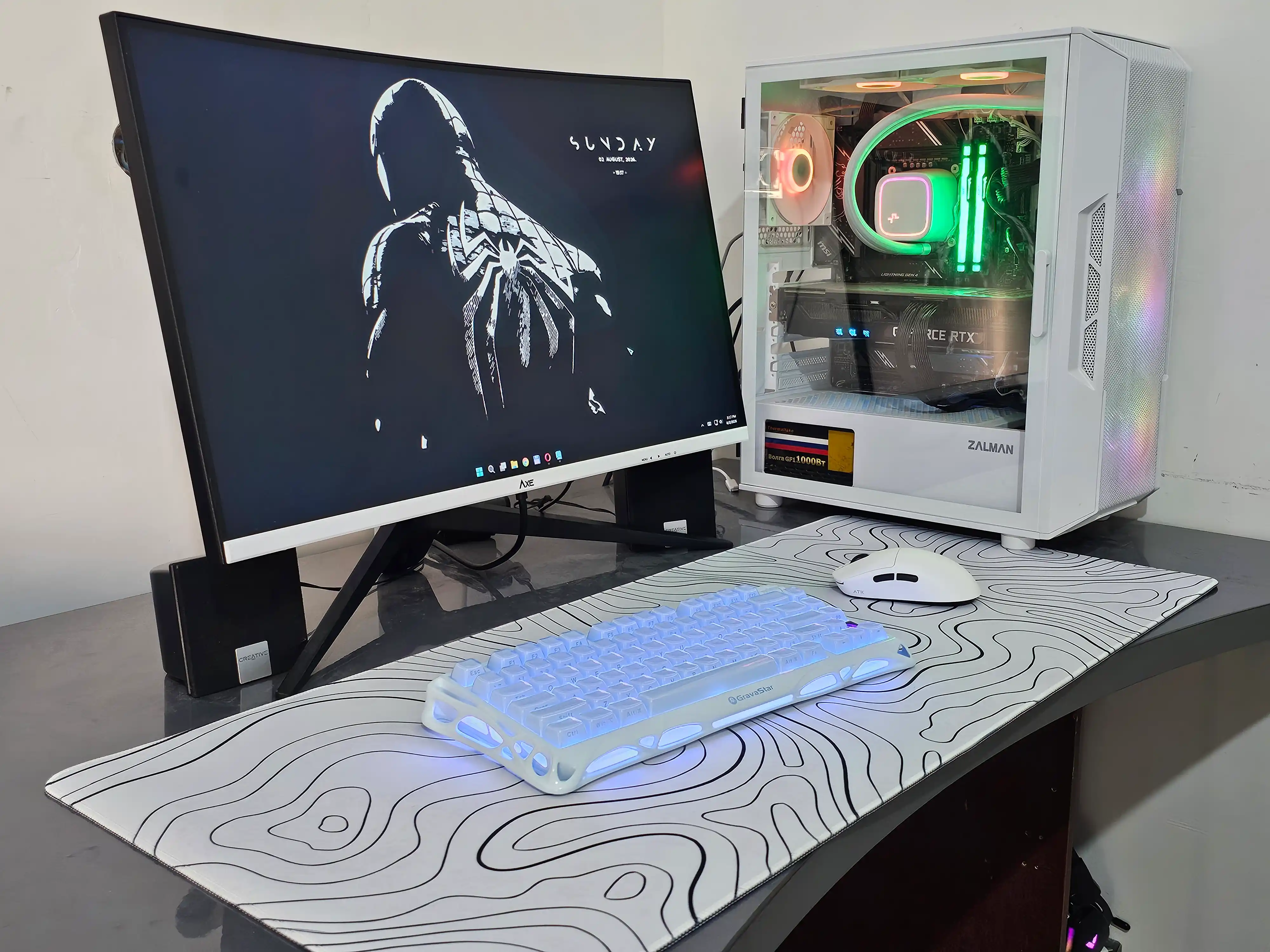 Игровая клавиатура GRAVASTAR Mercury K1 Special Edition Ice Blue