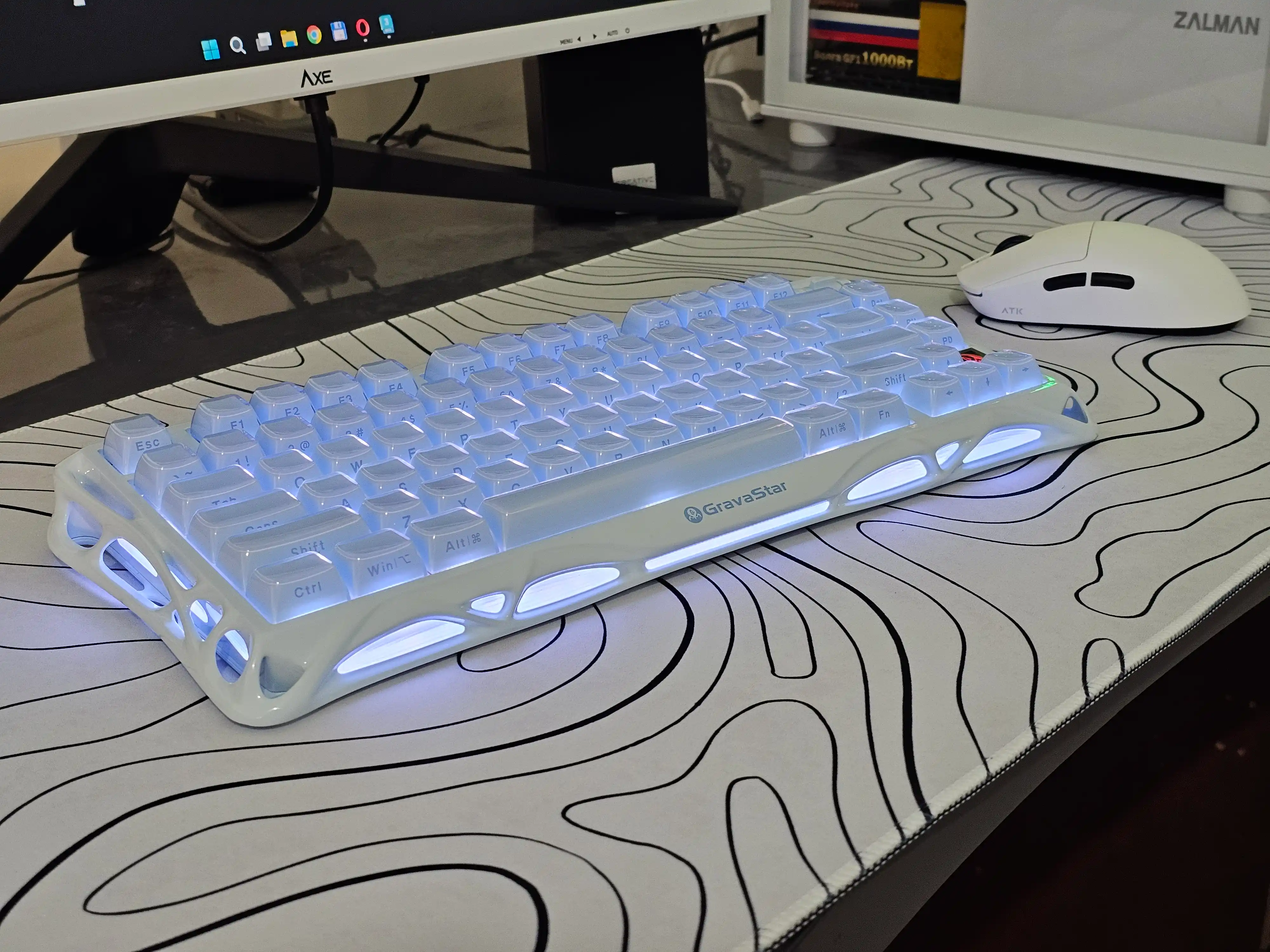 Игровая клавиатура GRAVASTAR Mercury K1 Special Edition Ice Blue