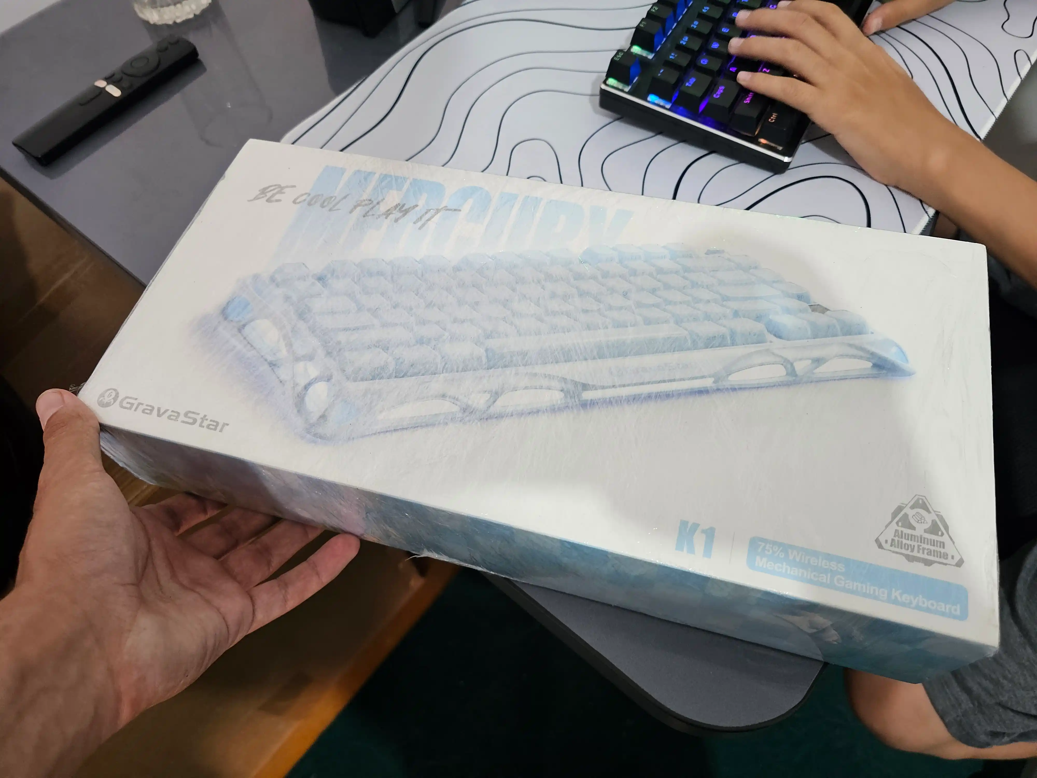 Игровая клавиатура GRAVASTAR Mercury K1 Special Edition Ice Blue