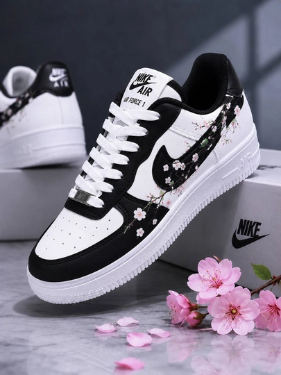 Женские кроссовки с цветочным принтом – стиль и комфорт каждый день — SHOEZON-SAKURA-ЧЕРНСТЕ-38