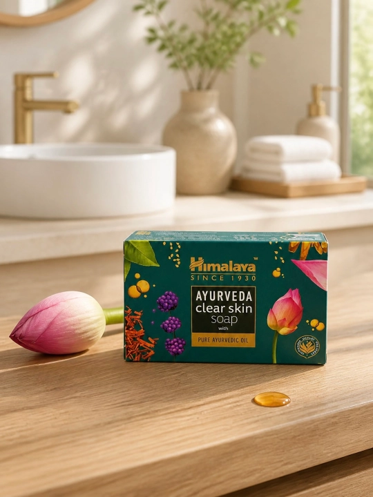 Ayurveda yog‘i asosidagi Himalaya kosmetik sovuni, oilaviy qadoq 4×125 g