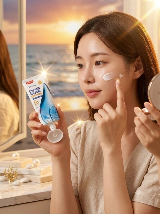 Lebelage Collagen spf50+ PA+++ kollagenli quyoshdan himoyalovchi krem, 50 ml