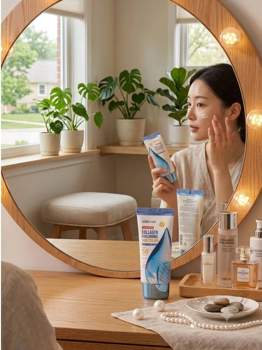 Lebelage Collagen spf50+ PA+++ kollagenli quyoshdan himoyalovchi krem, 50 ml