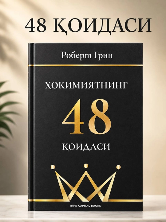 48 законов власти — Роберт Грин. Книга на узбекском языке - 